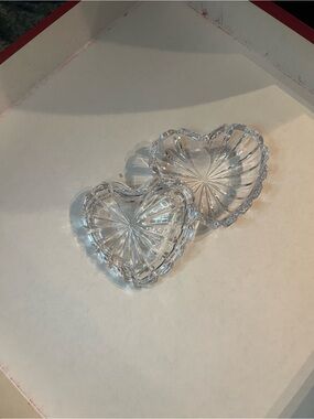 Mikasa Romantic Jewel crystal heart trinket dish/box